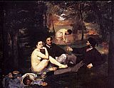 Edouard Manet Canvas Paintings - The Picnic